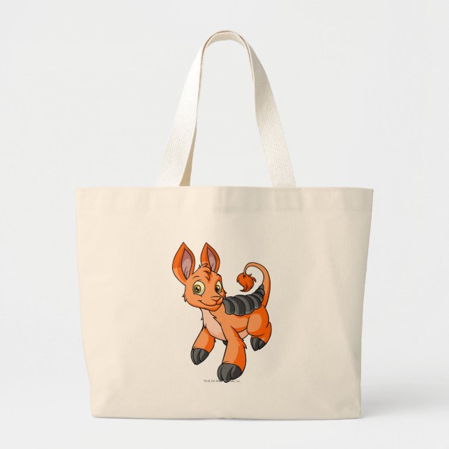 Bolsa Tote Grande Laranja de Bori (Frente)