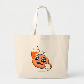 Bolsa Tote Grande Laranja de Kiko