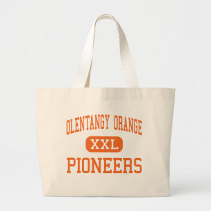 Bolsa Tote Grande Laranja de Olentangy - pioneiros - alta - centro