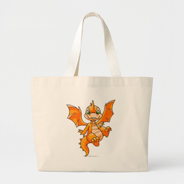 Bolsa Tote Grande Laranja de Scorchio (Frente)