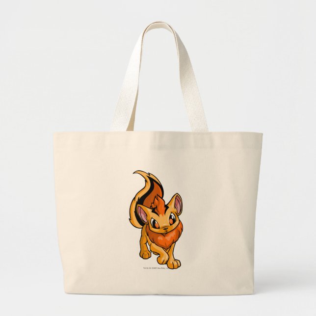 Bolsa Tote Grande Laranja de Xweetok (Frente)