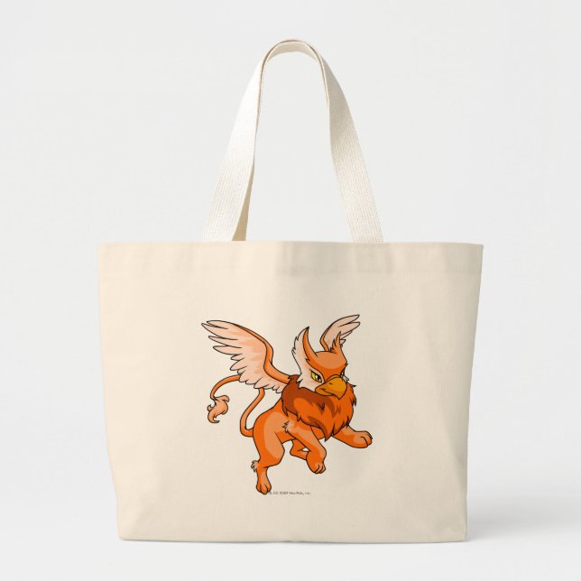 Bolsa Tote Grande Laranja do Eyrie (Frente)