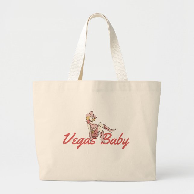 Bolsa Tote Grande Las Vegas Bachelorette Large Tote Bag (Frente)
