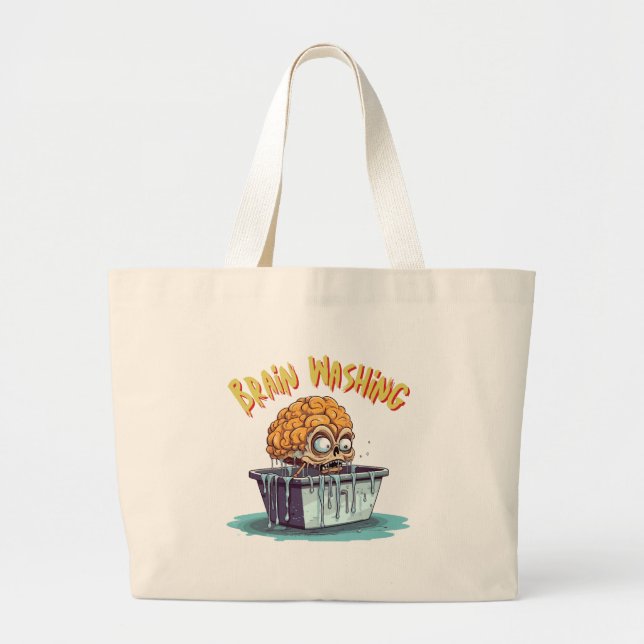 Bolsa Tote Grande Lavagem Cerebral (Frente)