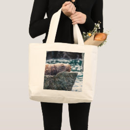 Bolsa Tote Grande Leão-Do-Mar Na Baía De Ressurreição, Alasca