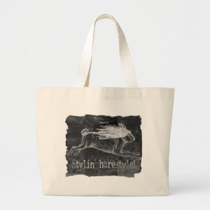 Bolsa Tote Grande Lebre selvagem da lebre