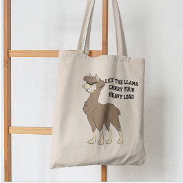 Bolsa Tote Grande Legal Homem Brown Llama com óculos escuros