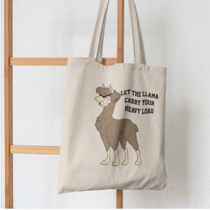 Bolsa Tote Grande Legal Homem Brown Llama com óculos escuros