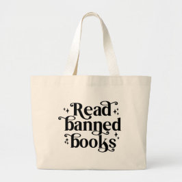 Bolsa Tote Grande Leia Livros Banidos Lendo Lover's