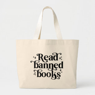 Bolsa Tote Grande Leia Livros Banidos Lendo Lover's