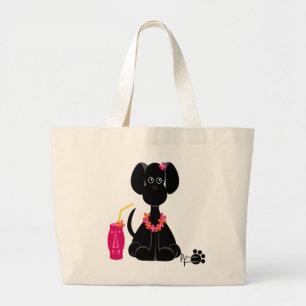 Bolsa Tote Grande LeiLani o laboratório preto