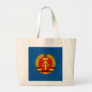 Bolsa Tote Grande Leipzig, DDR - Alemanha Oriental