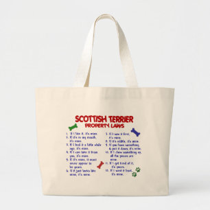 Bolsa Tote Grande Leis 2 da propriedade de TERRIER do SCOTTISH