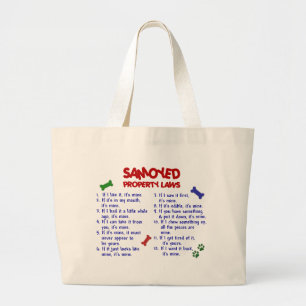 Bolsa Tote Grande Leis 2 da propriedade do SAMOYED