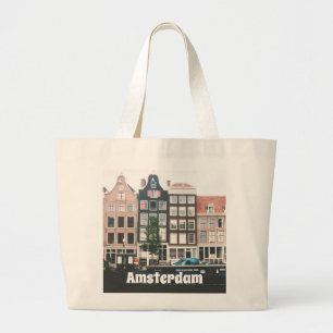 Bolsa Tote Grande Lembrança de Viagem Amsterdã