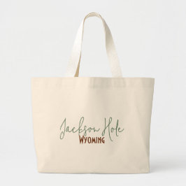 Bolsa Tote Grande Lembrança de viagem Jackson Hole, Wyoming
