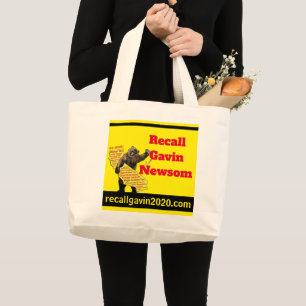 Bolsa Tote Grande Lembrar o Gavin Newsom