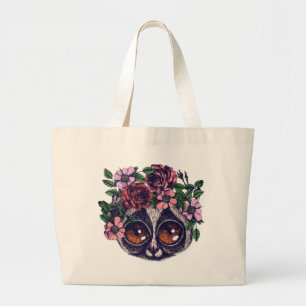 Bolsa Tote Grande Lemur floral doce