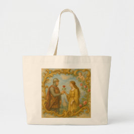 Bolsa Tote Grande Lenda medieval de Rolando e Aude