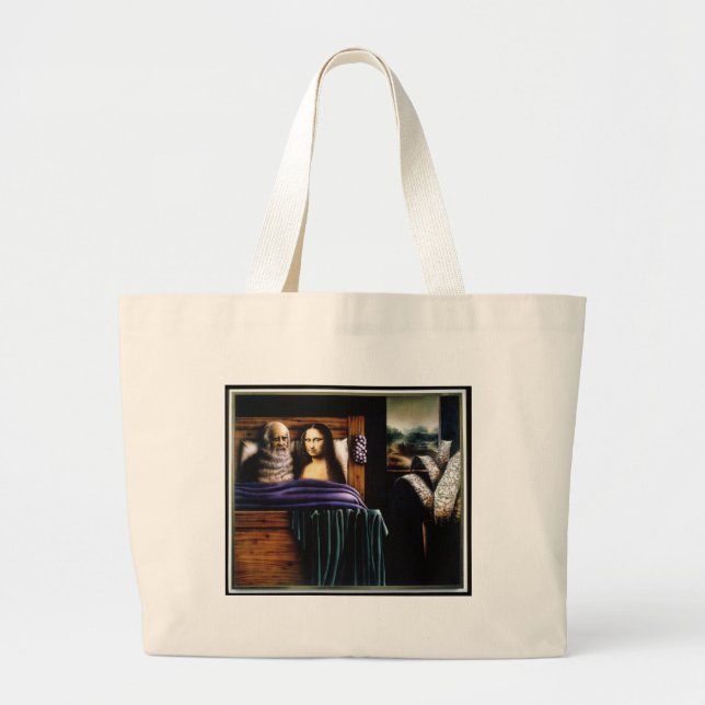 Bolsa Tote Grande Leo e Mona (Frente)