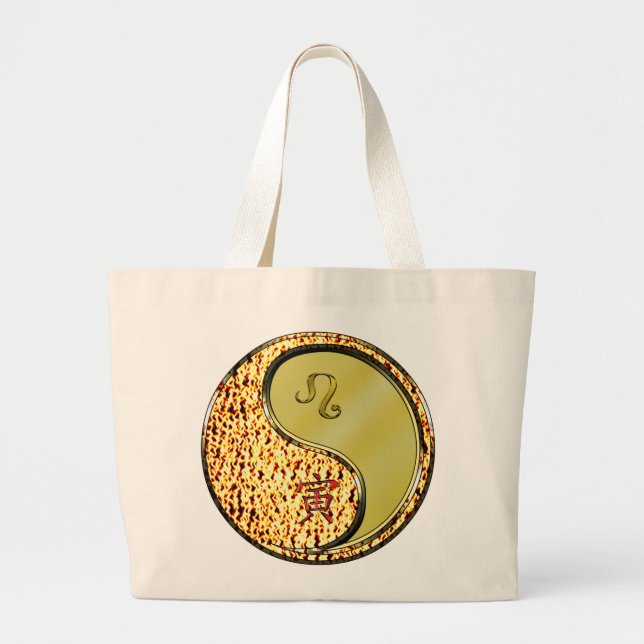 Bolsa Tote Grande Leo & Metal Tiger (Frente)