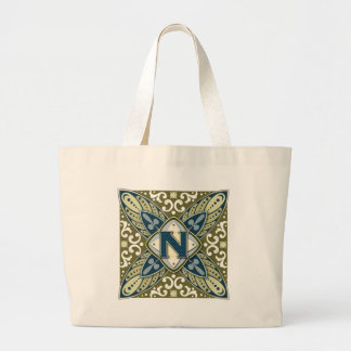 Bolsa Tote Grande Letra N do Intaglio