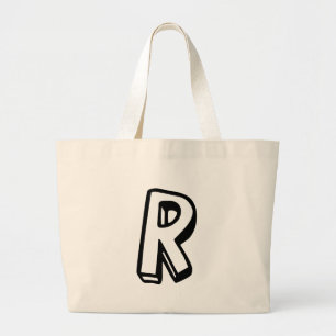 Bolsa Tote Grande Letra R