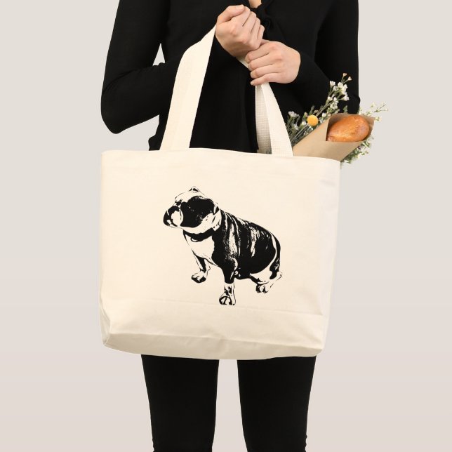 Bolsa Tote Grande Levar a Calma Adiante (Frente (produto))