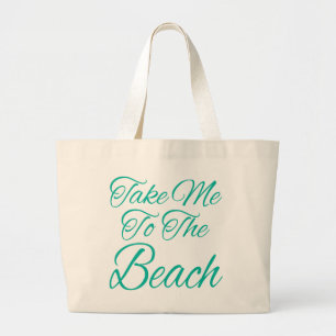 Bolsa Tote Grande Leve-Me À Praia