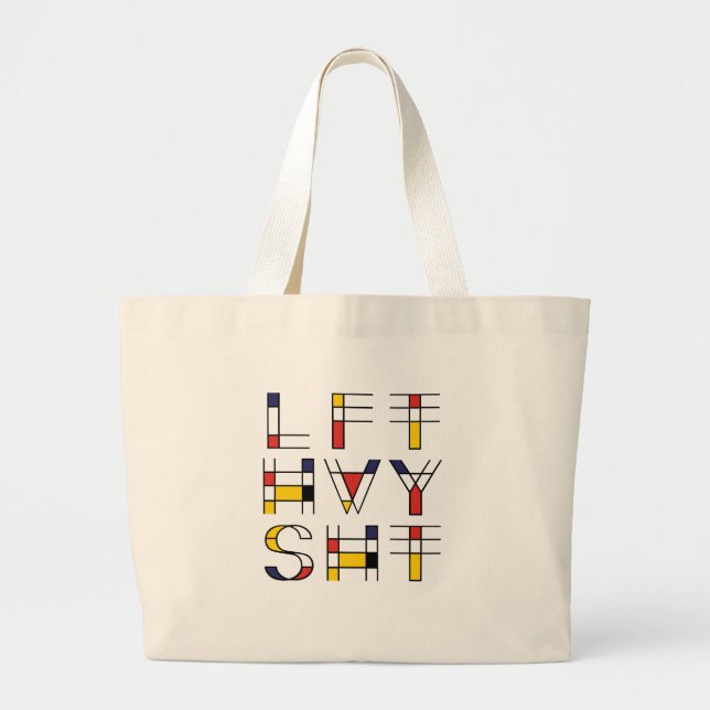Bolsa Tote Grande LFT HVY SHT levante pesado, ginástica (Frente)