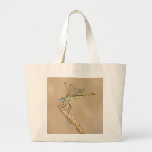 Bolsa Tote Grande Libélula Skimmer Inseto Fêmea (CC BY 4.0)