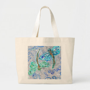 Bolsa Tote Grande Libélulas