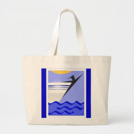 Bolsa Tote Grande Liberdade No Mar Aberto