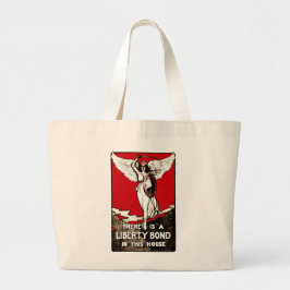 Bolsa Tote Grande Liberty Bond Guerra Mundial Poster de 1918