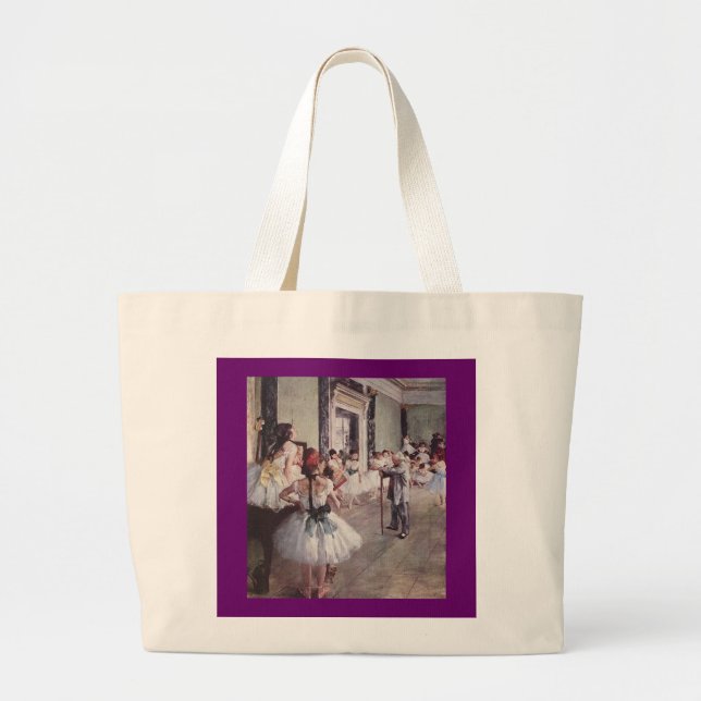 Bolsa Tote Grande Lição do balé de Edgar Degas (Frente)
