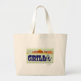 Bolsa Tote Grande Licença Para Grelhar