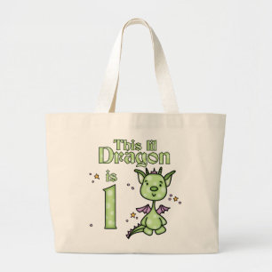 Bolsa Tote Grande Lil Dragon primeiro aniversario