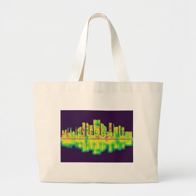 Bolsa Tote Grande Lima Peru Skyline (Frente)