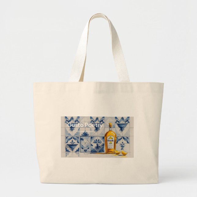 Bolsa Tote Grande Limoncello Gusto Poesia (Frente)