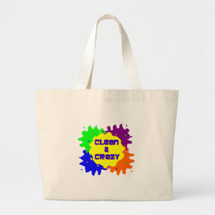 Bolsa Tote Grande Limpo e louco