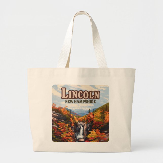 Bolsa Tote Grande Lincoln New Hampshire Franconia Falls (Frente)