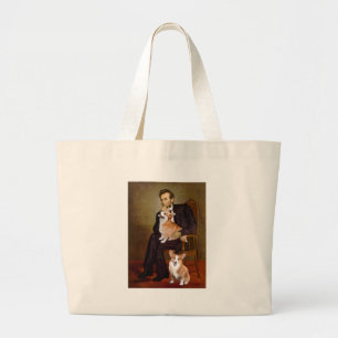 Bolsa Tote Grande Lincoln - Pembroke Welsh Corgis (dois)