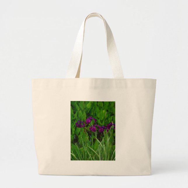 Bolsa Tote Grande Linda Íris Roxa (Frente)