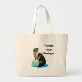 Bolsa Tote Grande Lindo Gato Malhado
