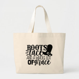 Bolsa Tote Grande Linha de Dança de Botas Ocidentais Princesa Atrevi