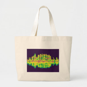 Bolsa Tote Grande Linha do Skyline do Canadá Montreal