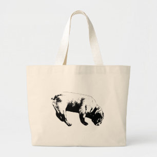 Bolsa Tote Grande Linha Gráfica, Rastro Tranquilo