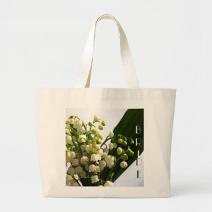 Bolsa Tote Grande Lírio do saco da noiva do vale