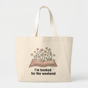 Bolsa Tote Grande Livro do Lover Tote Bag - Estou marcado para o fim