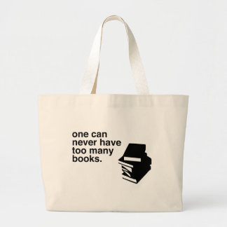 Bolsa Tote Grande livros demais
